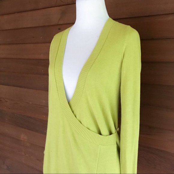 Anthropologie MOTH yellow green sweater, S/XS. - Picture 6 of 6